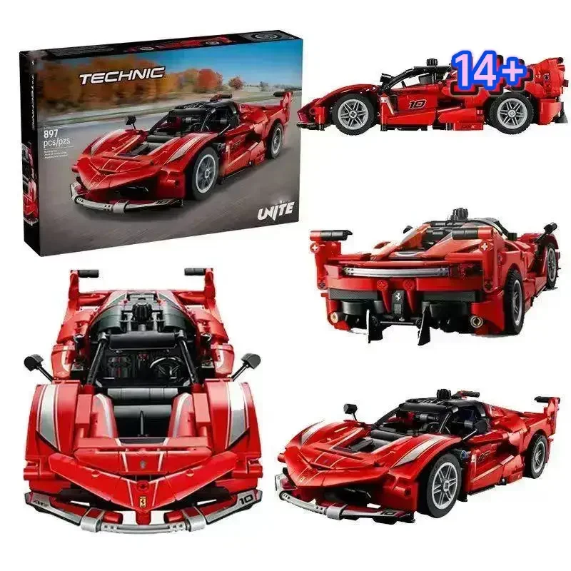 

Набор для сборки модели спортивного автомобиля Disney 42212 Creative Racing Series FXX K, механический конструктор, подарок на день рождения, Рождество, Хэллоуин