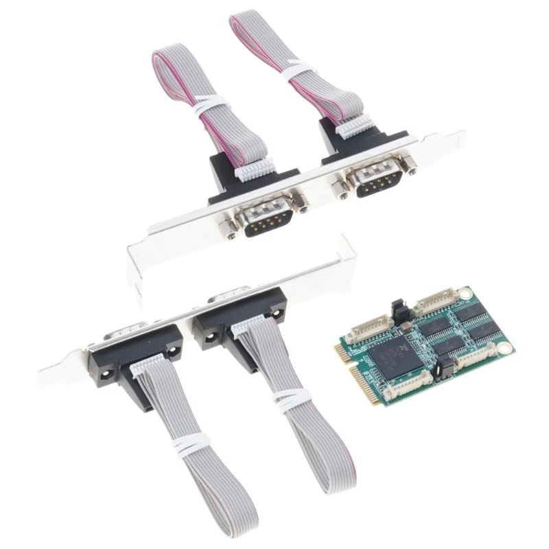 F3KE PCI-E MINI CARD ถึง RS232 4 พอร์ตอนุกรมการ์ดขยาย XR17V354 เกรดย่อย