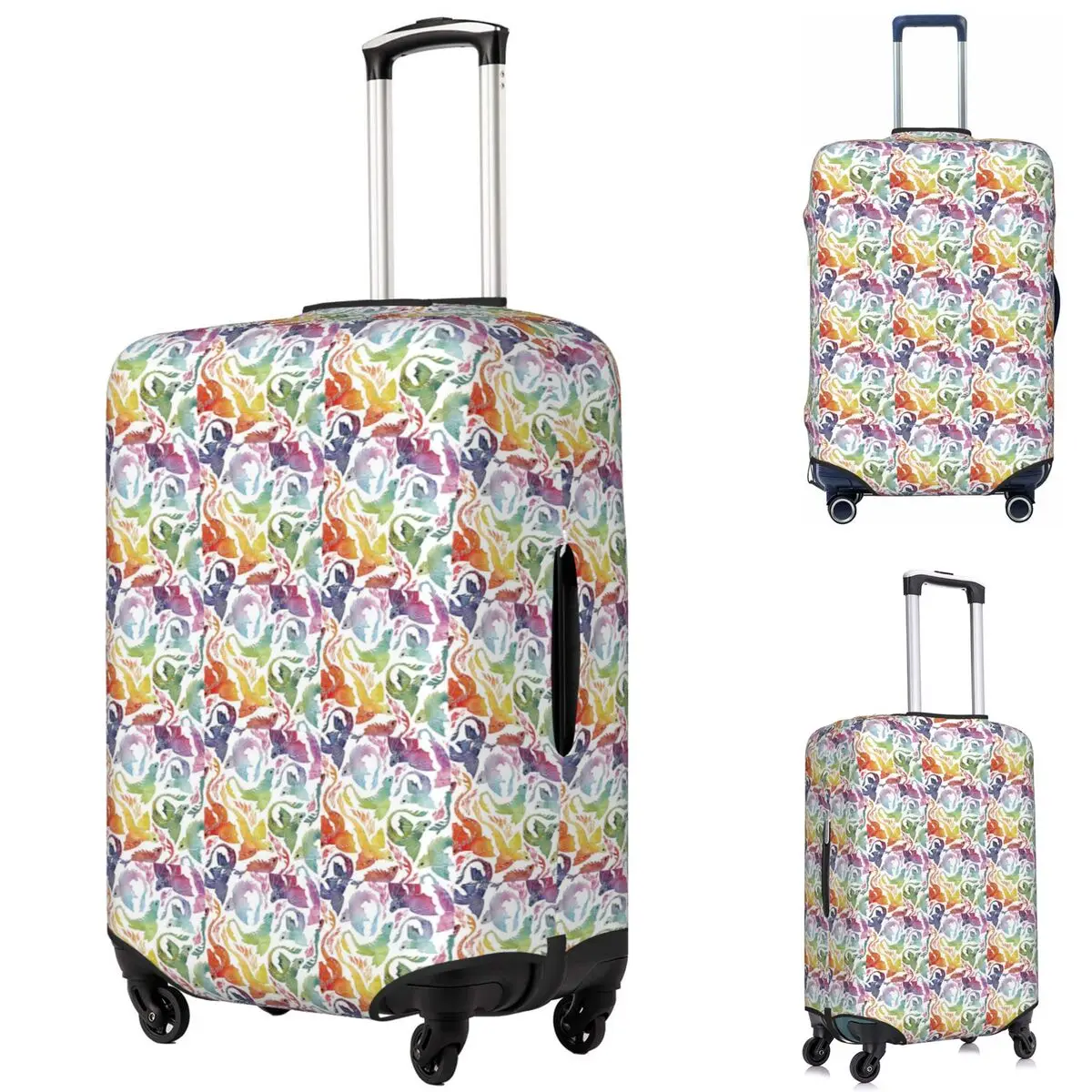 

Защитный чехол для чемодана Dragon Fire Rainbow, эластичные защитные чехлы для багажа для путешествий на 18-32 дюймов