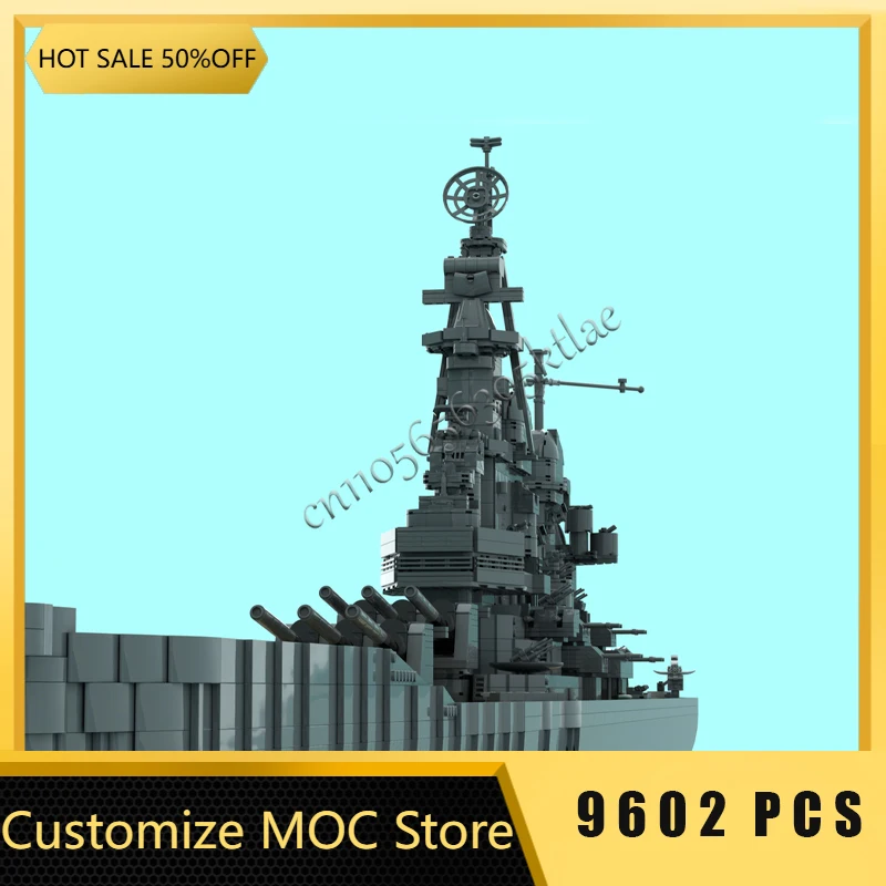 9602 PCS Hot Selling MOC Luxury Battleship Scene Model Custom Educational Collection Creative Assembly Children Christmas Gifts
