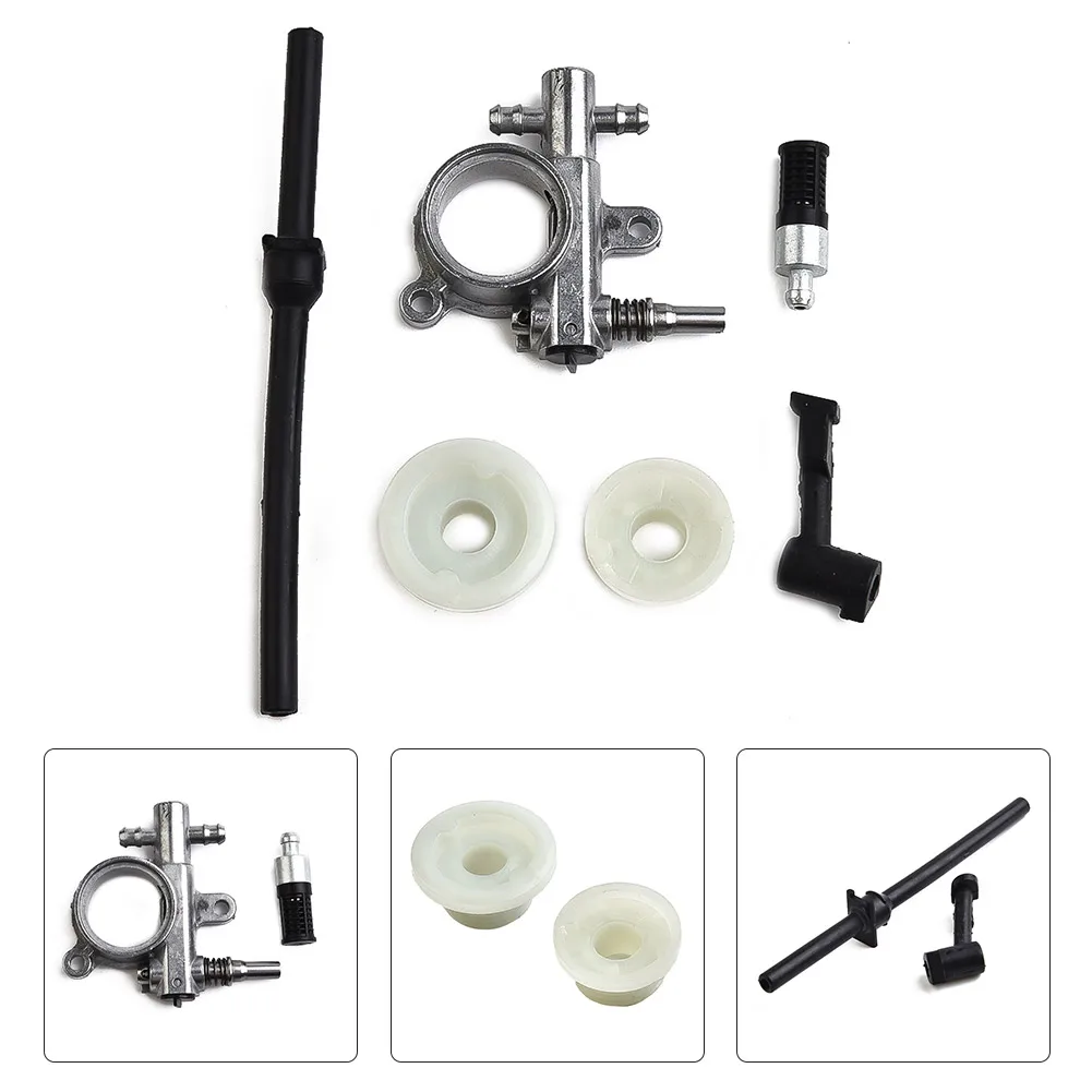 Oil Pump Line Hose with Integrated Endless Screw for 25CC 2500 Chainsaw Units Stable Connection Between Pump and Nozzle
