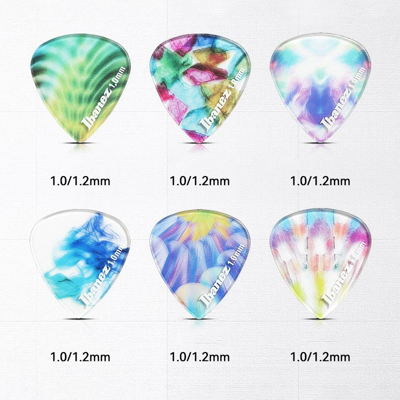 Ibanez Guitar Picks Kaleidoscope Series2 Transparent Color 1.0/1.2 mm Guitar Accessories