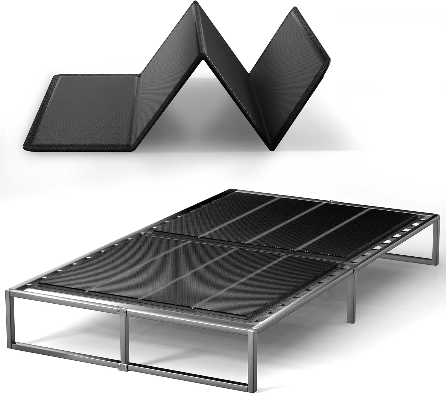 

10MM Folding Bunkie Board: Light, Breathable, Noise-Reducing Support for Twin Beds 38x75''