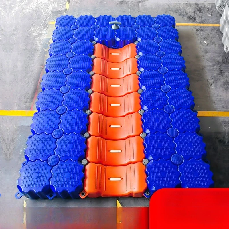 

Water pontoon fishing platform plastic floating dock