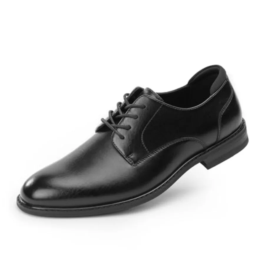 

Men's Oxfords Classic Dress Lace Up Shoes, Leather Lined, Heel Pad Design for Formal Occasions