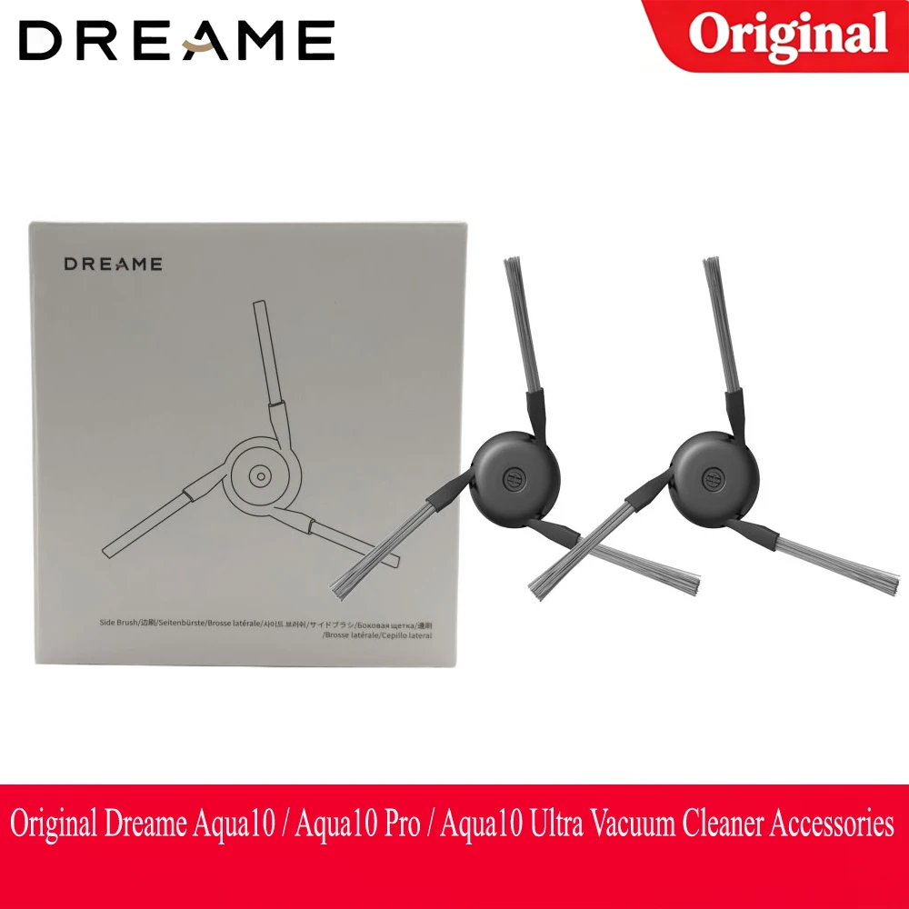 Original Dreame Aqua10 /Aqua10 Pro /Aqua10 Ultra Vacuum Cleaner Accessories DuoBrush Mop Side Brush Filter Dust Bag Spare Parts