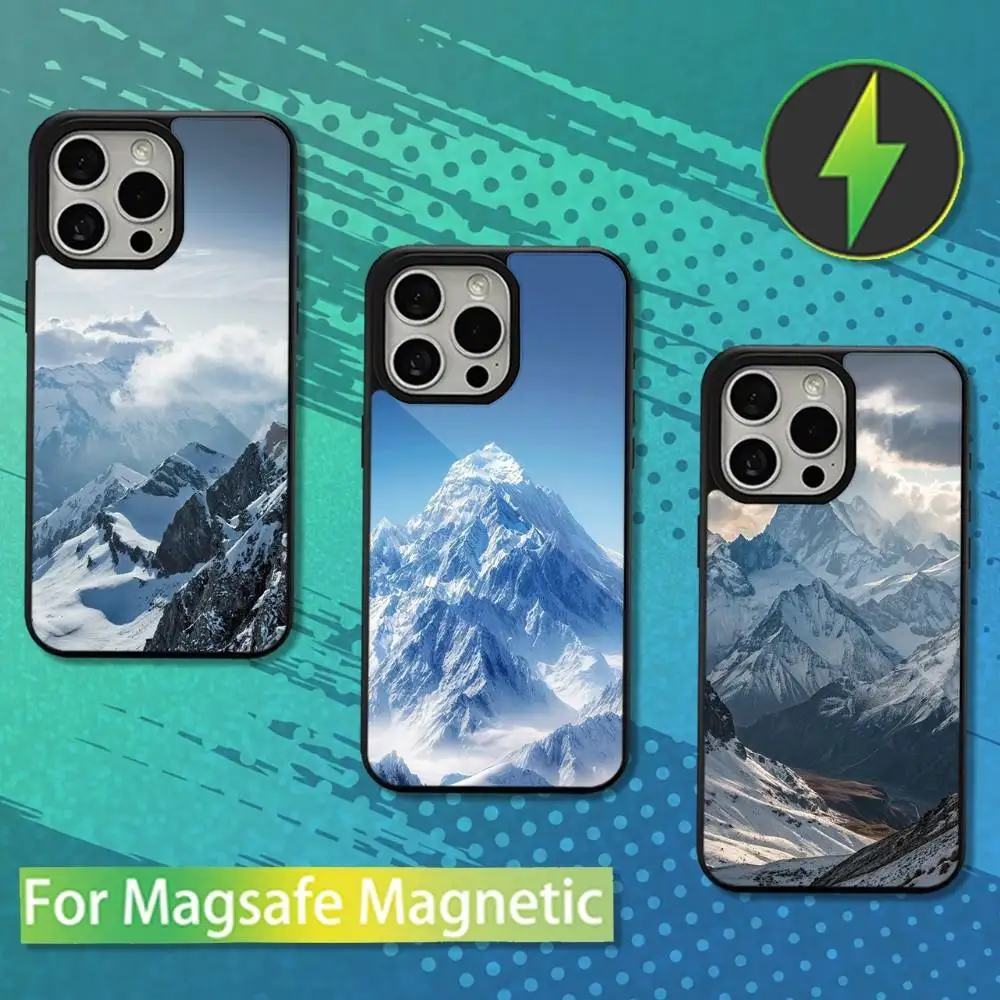 

Nature Art Mount Everest Phone Case For iPhone 16,15,14,13,12,11,Pro,Max,Plus,Mini,Magsafe,Magnetic Wireless Charging Case