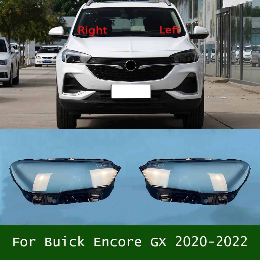 

For Buick Encore GX 2020-2022 Car Halogen Headlight Lens Cover Lampshade Glass Lampcover Caps Headlamp Shell Lamp Light Case