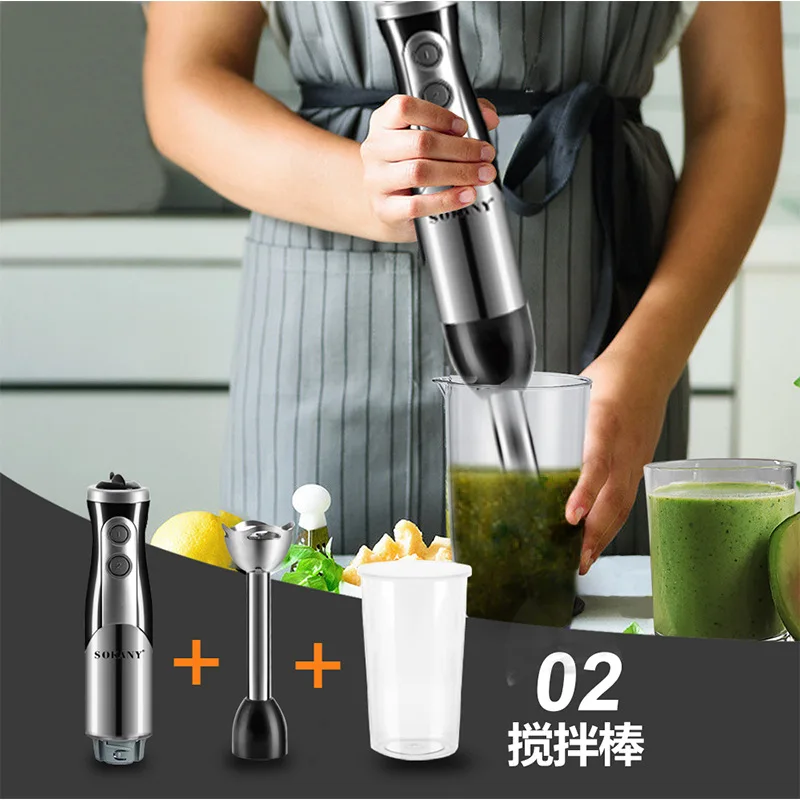 Immersion Blender, Electric Hand Blender 1000 Watt, Handheld Kitchen Gadget Blender Stick for Soup, Smoothie, Puree, Baby Food