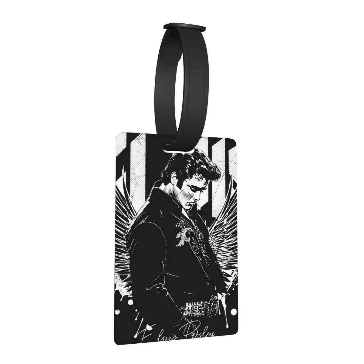 

Comeback Special E-Elvis Presley Luggage Tags Suitcase Accessories Portable Baggage Boarding Tag Label Holder ID Name Address