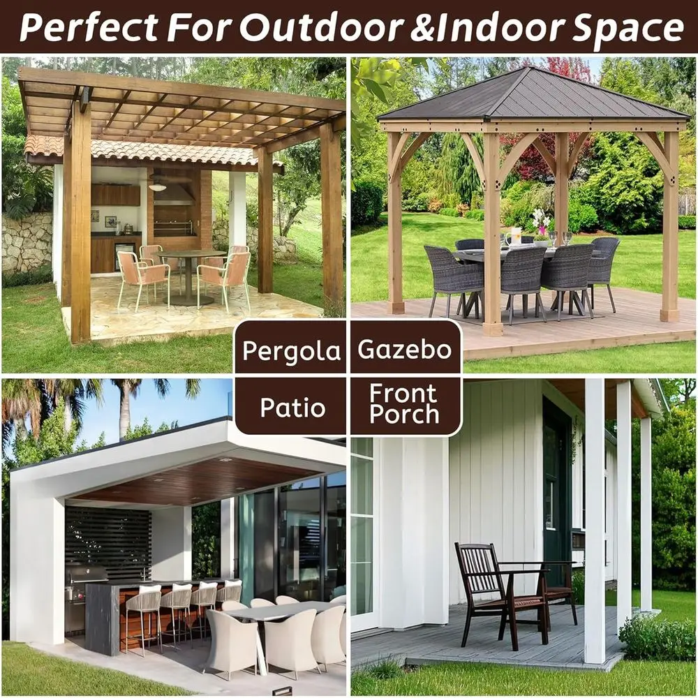 방수 암막 파티오 커튼, 54x96 그레이, 2패널, 지퍼 및 그로멧, 야외 공간용 햇빛 차단