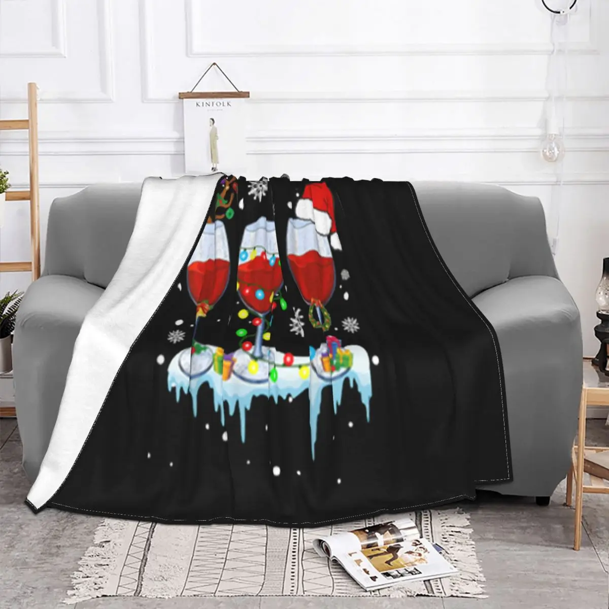 Pretty Three Glass Of Red Wine Funny Drinker Christmas Gifts Rock Streetwear Surprise Throw Blanket