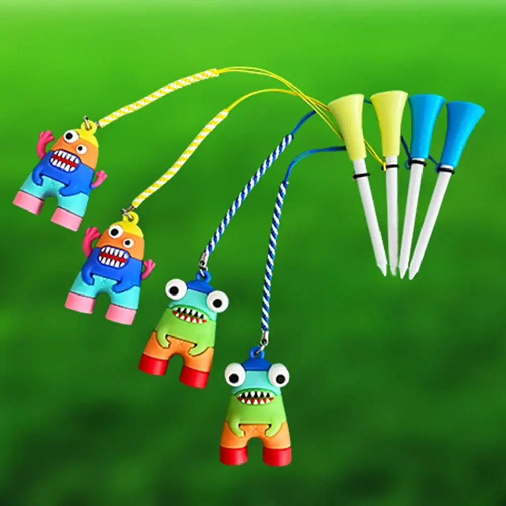 Golf Ball Holder 8.3mm Golf Ball Tees Cartoon Prevent Loss of Golf Rubber Tees Durable Astronaut Golf Enthusiasts