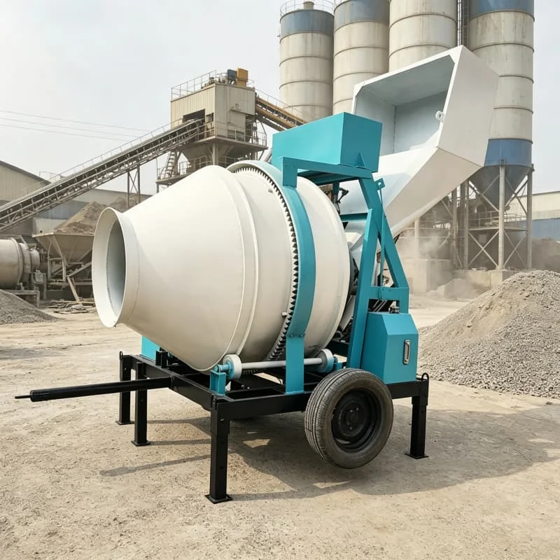 Compact Portable Concrete Mixing Plant 10m3 h Mini Batching Station For Small Farm Garden Wall Paving Project Customized
