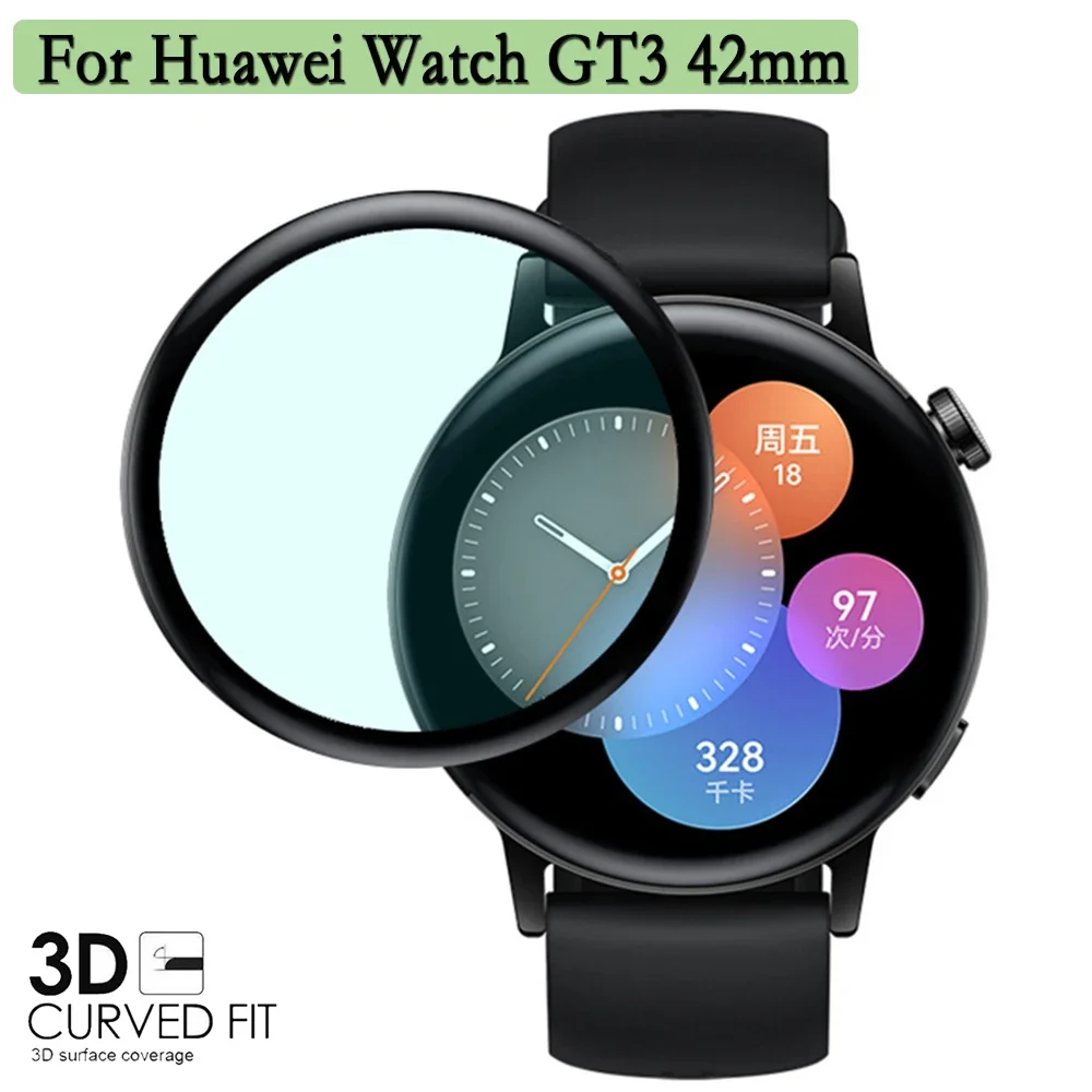 Folia do zegarka Huawei Watch GT3 42mm 1/3/5 sztuk 3D zakrzywione folie kompozytowe ochraniacze ekranu akcesoria do pasków do zegarków