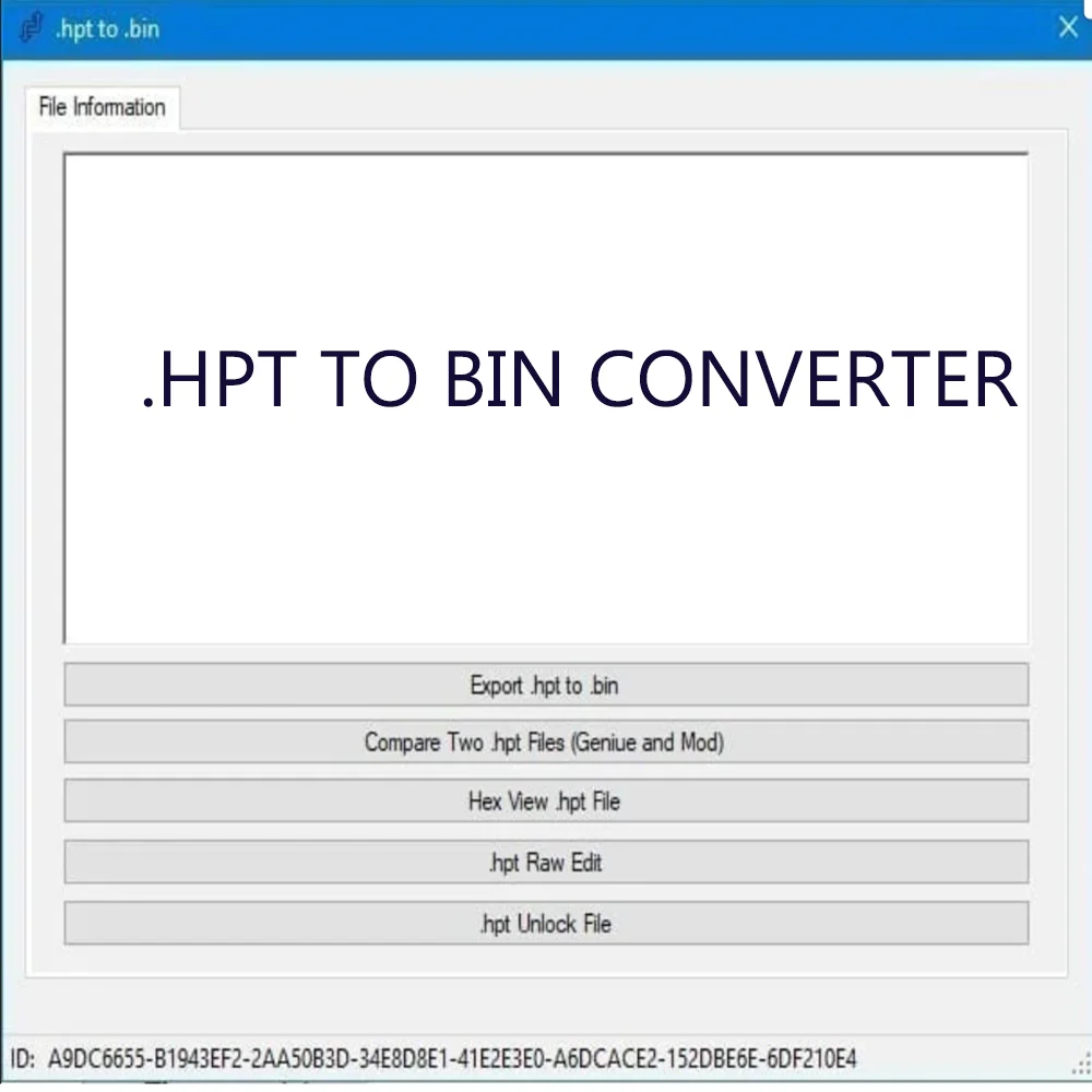 

HPT TO BIN CONVERTER With Unlimited Keygen for Multiple Computers