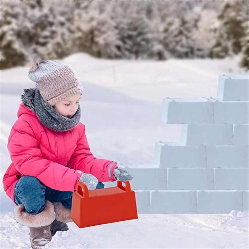 4 Teile/satz Sandburgen Form Schnee Block Maker Set Für Eltern Kinder Winter Strand Aktivität Sand Schnee Baustein Spielzeug