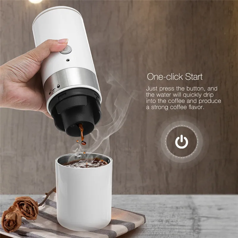 200ml Mini Coffee Machine Portable Coffee Maker Hourglass American Manual Handheld Espresso Machine for Home Travel