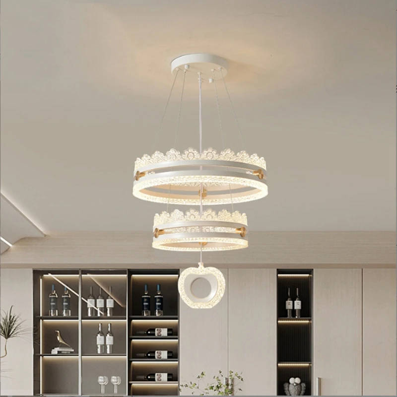 Modern Restaurant Bedroom Chandelier Northern Europe Intelligent LED Study Ceiling Lamp Originality Indoor Decorate Luminaires