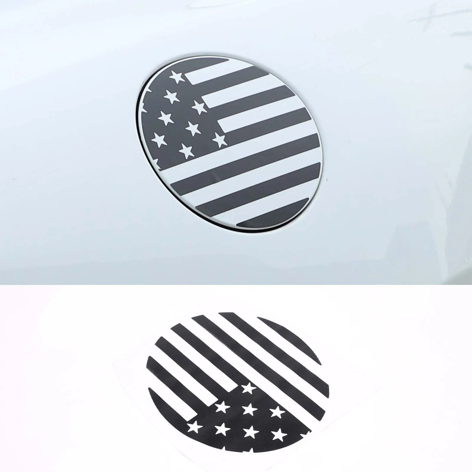 

For Jaguar F-TYPE 2013-2022 PVC film Black Car Fuel Tank Cap Decal Stickers Car Accessorie