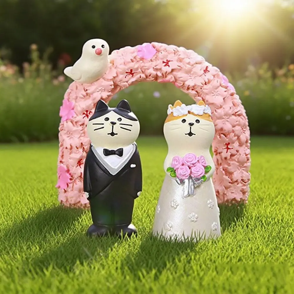 

DIY Mini Wedding Arch Toy Zakka Japanese Style Wedding Ceremony Ornaments Japanese Grocery Cute Resin Handicraft Ornaments