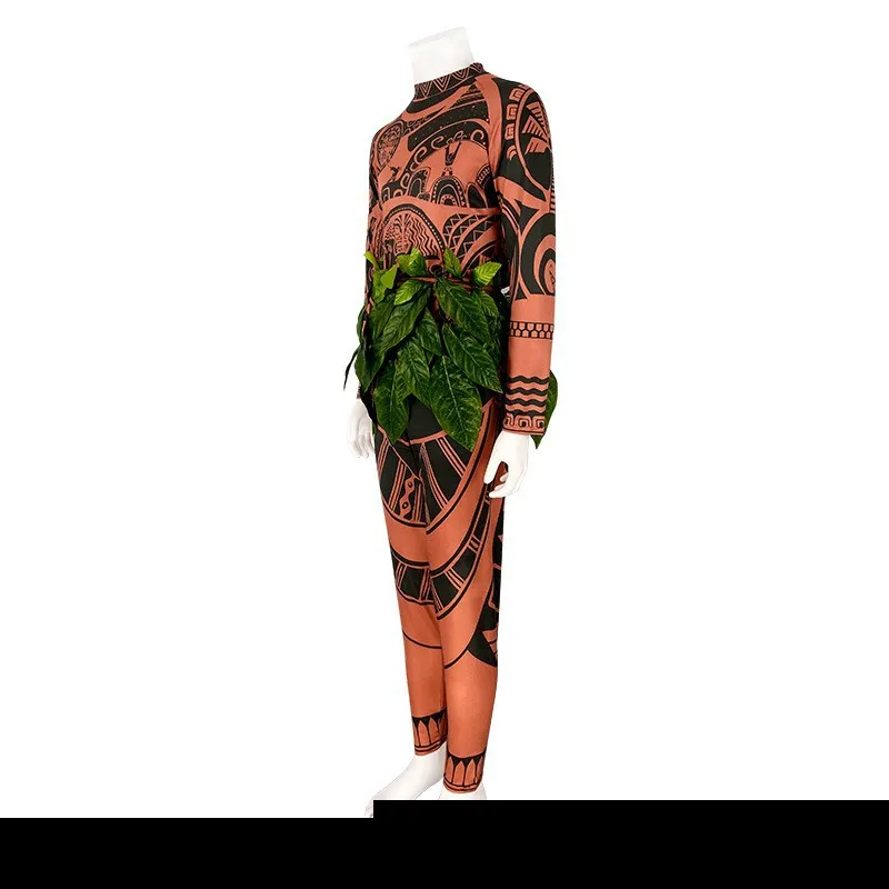 

Moana Ocean Adventure Maui Cosplay Anime Role-plang Costume Stage Performance loween Outfit Women's Traditional Ethnic Wear