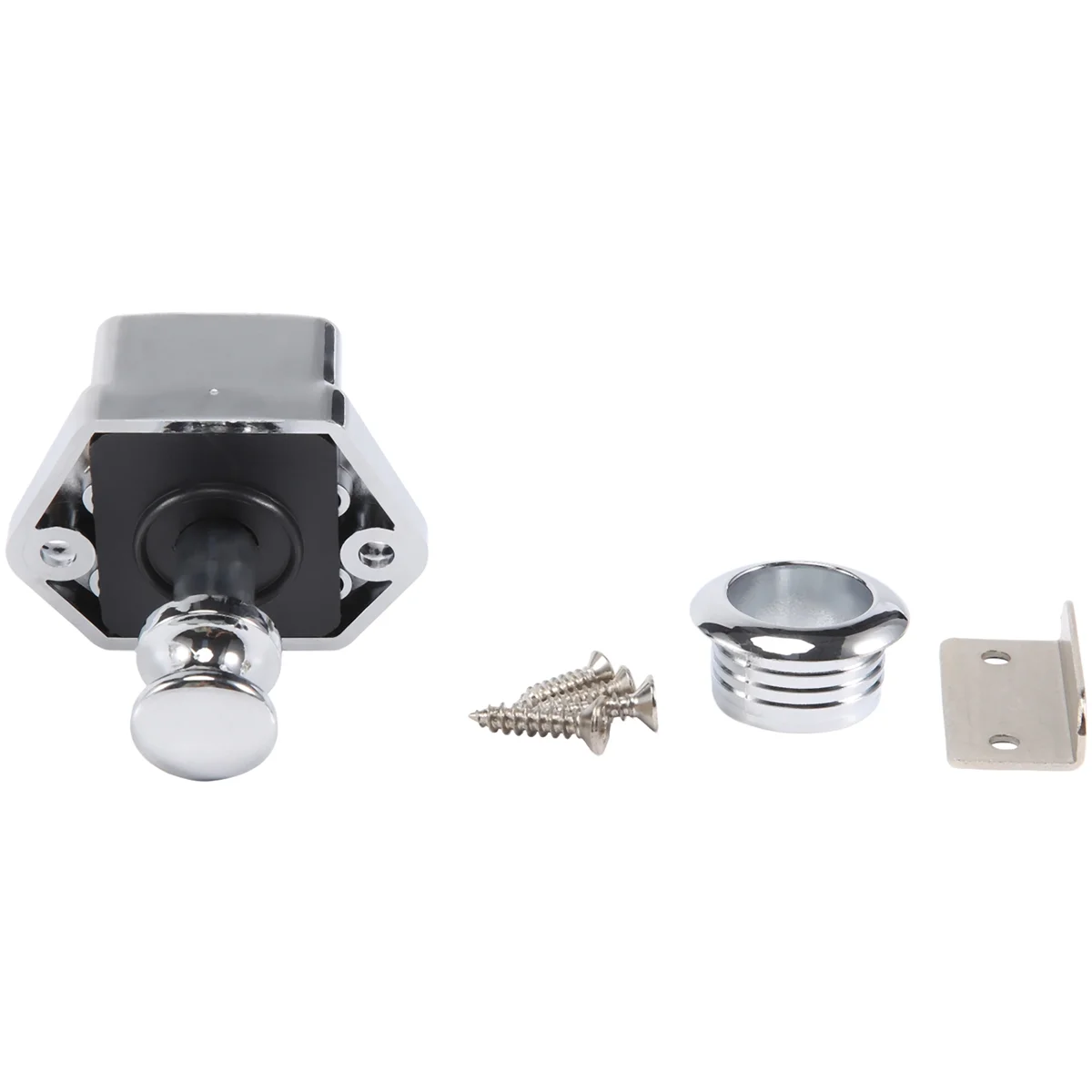 新しい 10 個プッシュボタンキーレスロックラッチ食器棚キャラバンロック RV 引き出しキャビネットドア厚さ 15-27 ミリメートル