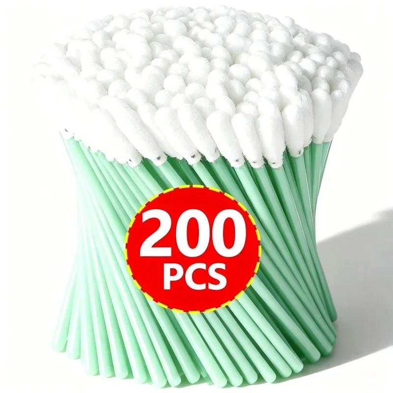 50-200PCS Sponge Head Clean Swab Printhead Use for Cleaning iPhone Samsung Tablet Charger Port Earphone Laptop Dust Clean Tool