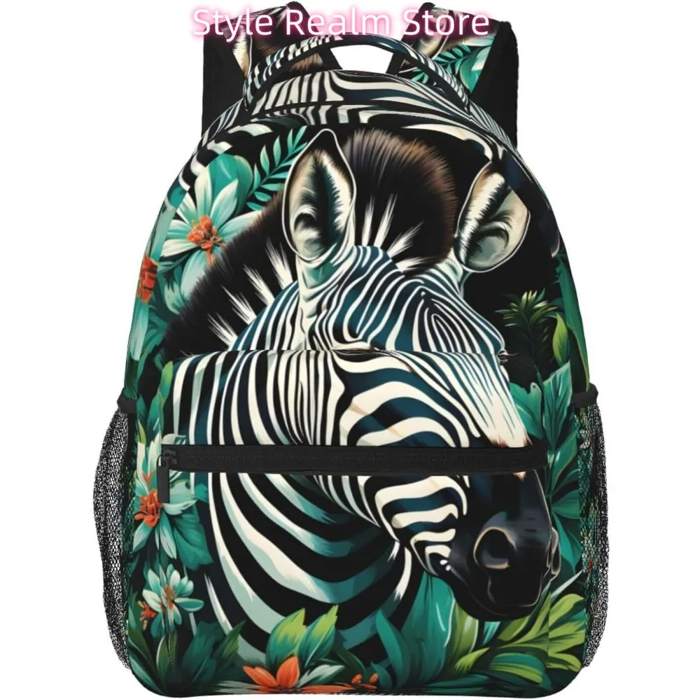 

laptop bag back to school Pretty Zebra Animal Lightweight Laptop Backpack Lightweight Multipurpose Travel Casual Daypack Unisex