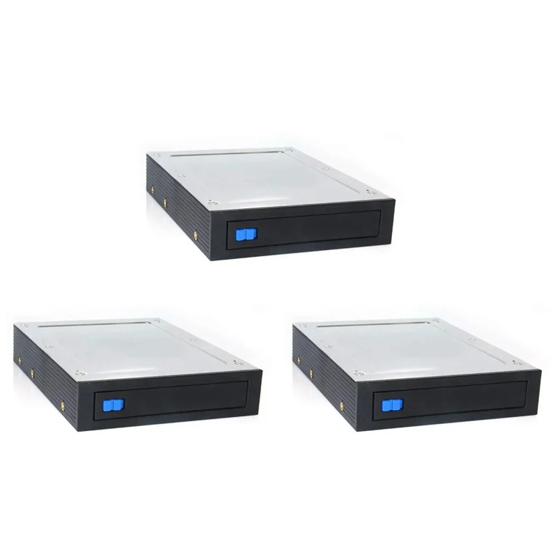 3 قطعة 2.5 بوصة إلى 3.5 بوصة خليج مرن داخلي SATA III 6Gbps رف متنقل بدون صينية لـ 2.5 بوصة HDD SSD #3