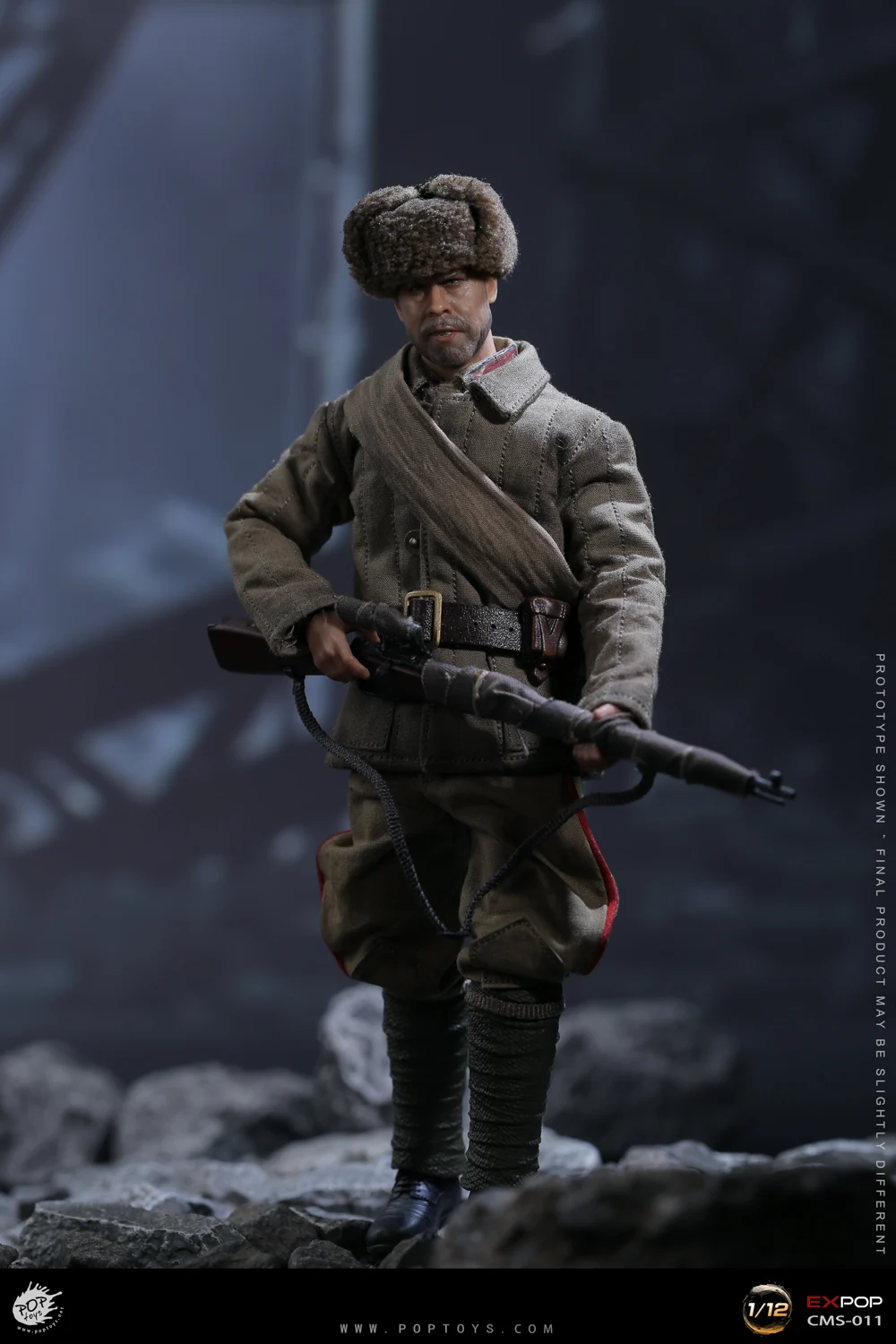 

POPTOYS CMS011 Battle of Stalingrad WWII Soviet Red Army Sniper Big golden tooth Koulikov 1/12 ACTION FIGURE