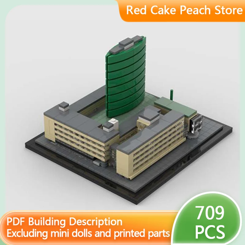 

Конструктор City Street View MOC: Модульный набор для сборки зданий, включая WTC Роттердам, для детей, подарок на праздник