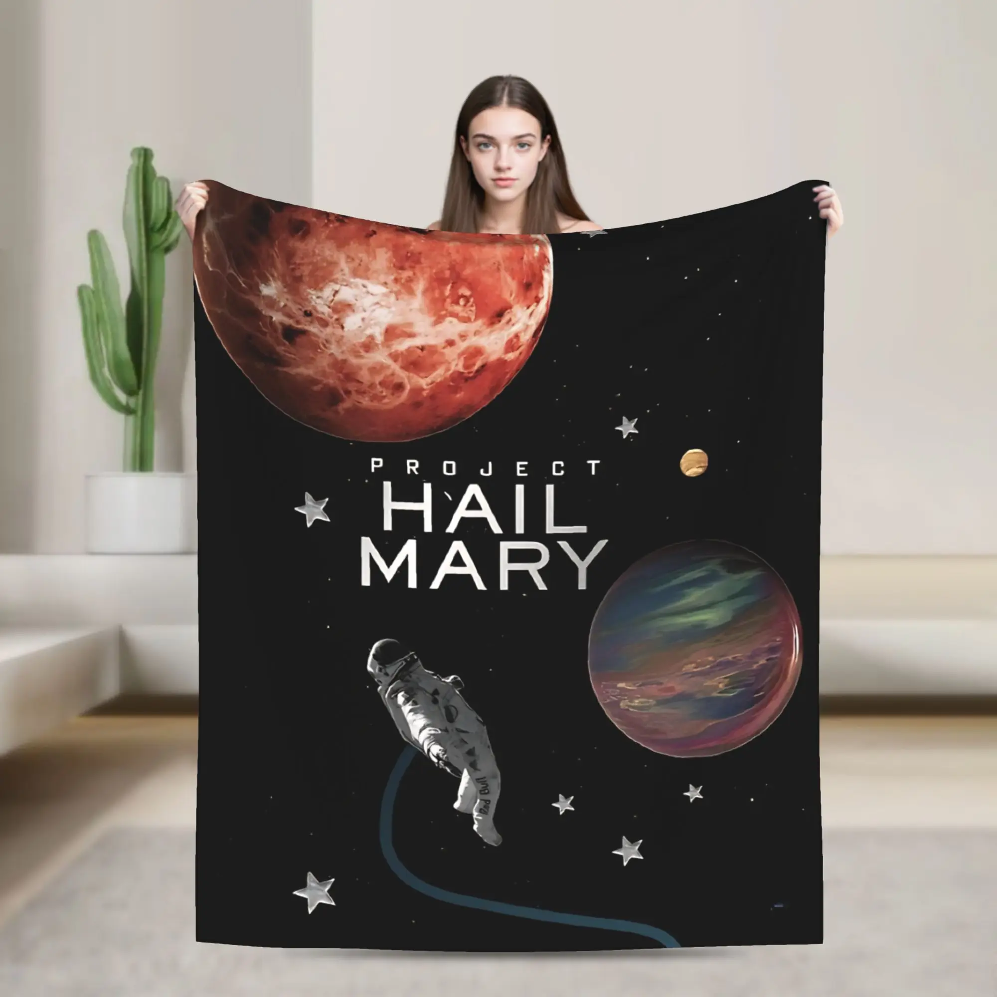 Project Hail Mary Blanket Quality Soft  Throw Blanket Winter Kids Living Room Fluffy Bedspread