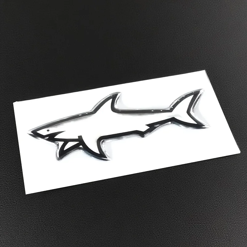 Shark Fish Emblem Sticker Badge Fender Decal Car Truck Replacement for Universal Vehicle SUV Motorcycle Bike Accessories image 4