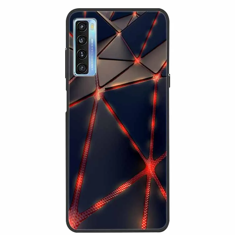 For TCL 20S 20L + Case CooL Silicone TPU Soft Phone Back Cover for TCL 20 5G Cases TCL 20L Plus Funda Audio Ray Shockproof Coque