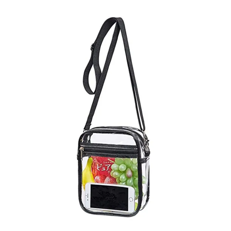 Transparent Shoulder Messenger Bag Stadium Inspection-free Waterproof Mobile Phone Two-dimensional Code Transparent Display Bag