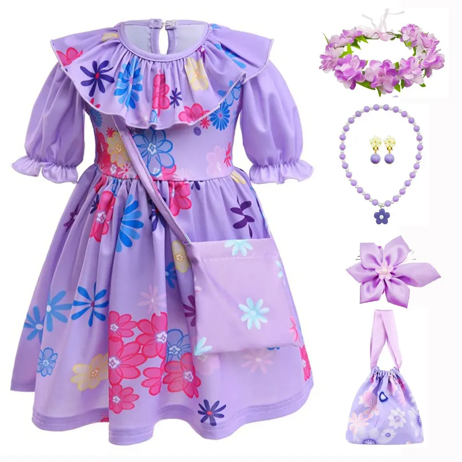 Baby Toddler Mirabel Isabella Luisa Costume Dress  Madrigal Family Cosplay Halloween Cosplay Outfits Halloween Christmas Cosplay