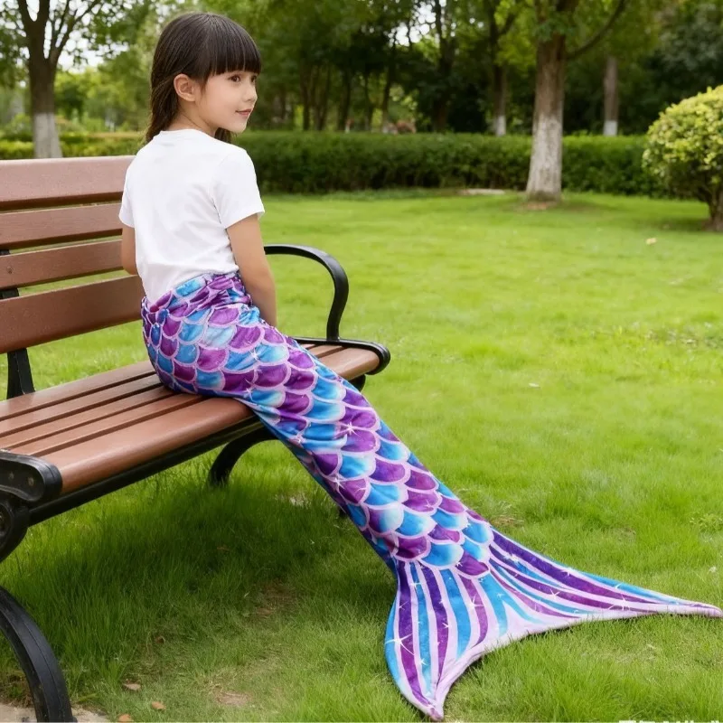 

Новое одеяло-русалка: мягкое и удобное для детей, не разбрасывается, безопасно для кожи, дышащее, утолщенное и не оставляет ворсинок.