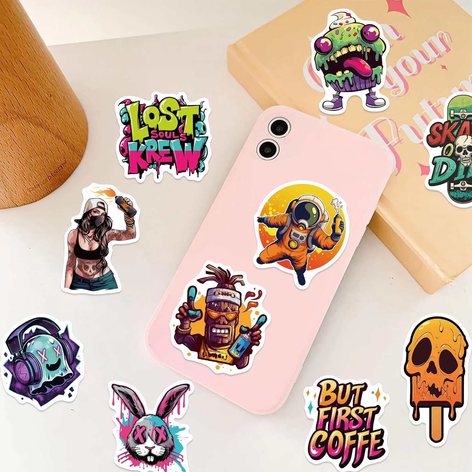 50 stuks mode gepersonaliseerd - Street Fashion Graffiti recensie en prijs