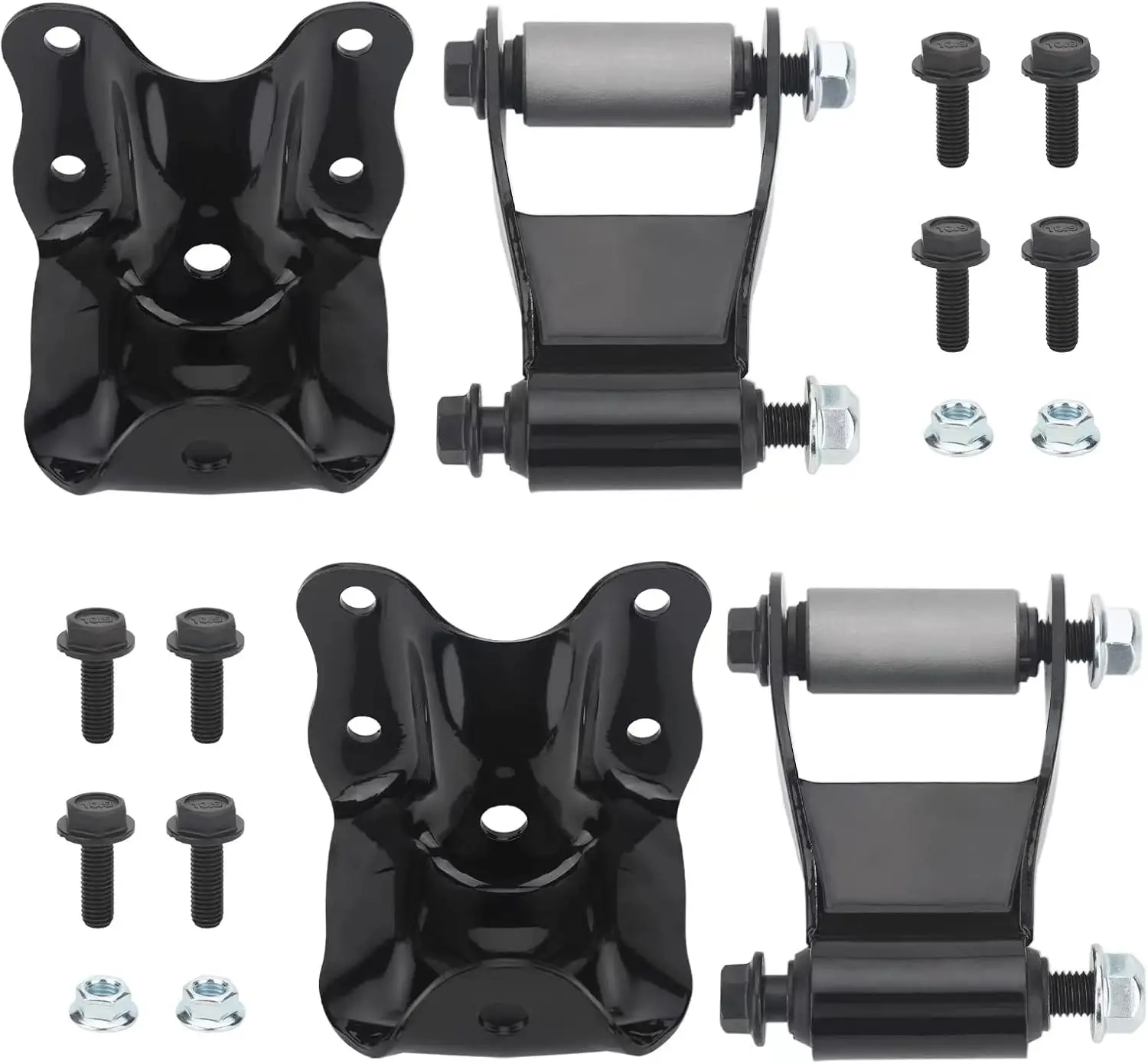 

2PCS Rear Leaf Spring Shackles Hanger Brackets Repair Kit Fit For Ford Ranger, Mazda B2300/B3000/B400 B2500,Replaces#722-001 722