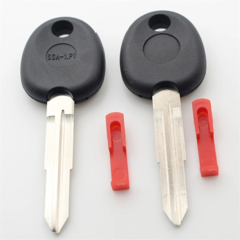 No Logo 10Pcs Transponder Key Case Shell For Ssangyong Actyon/Kyron/Rexton Can Install Chip S636