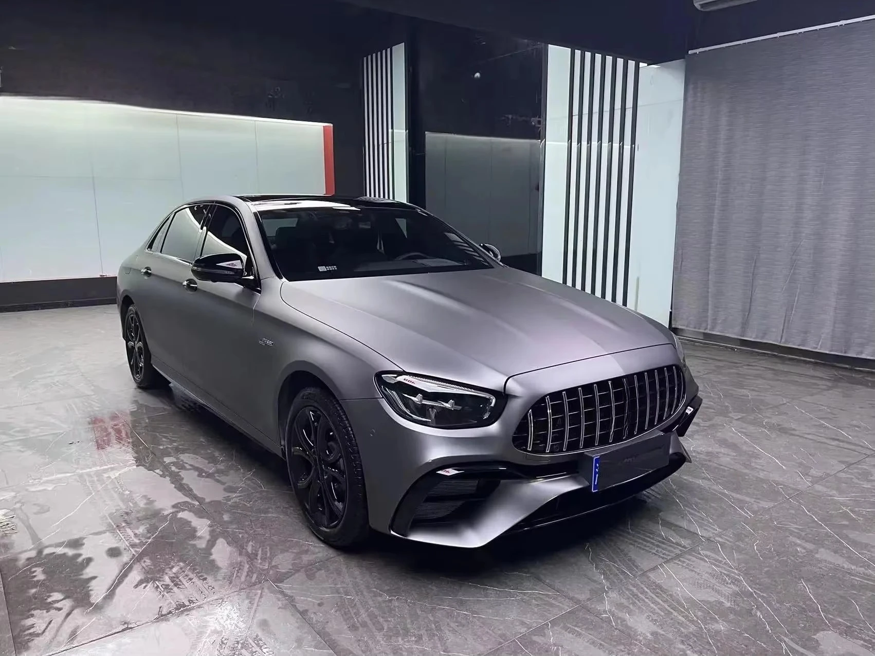 Bodykit E Class 2009-2015 W212 W213 E63 الإعداد العالمي 100% تم اختباره المسمار على مصدات LED المصباح الخلفي #4