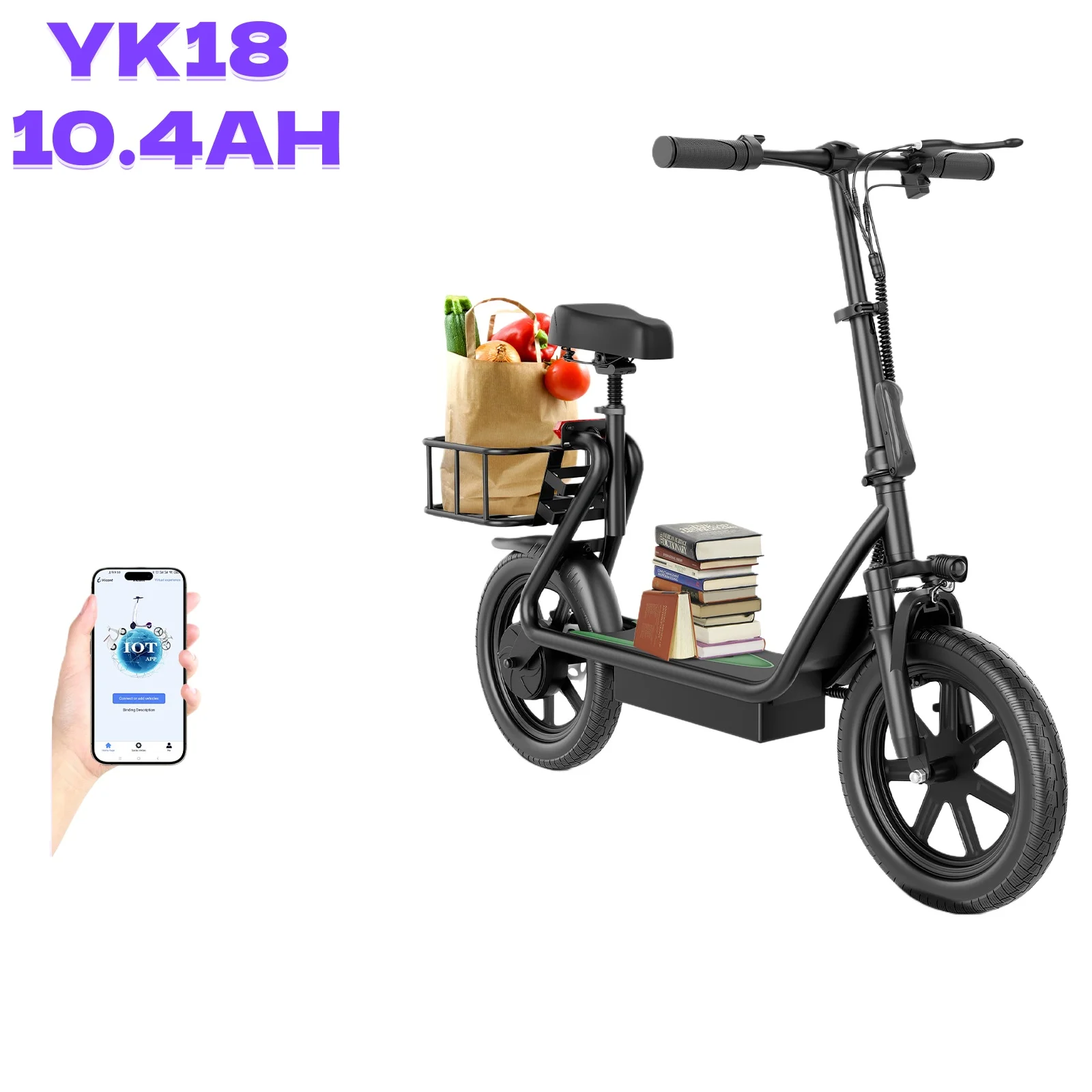 AOVOPRO YK18/YK18 PRO Elektrische fiets 40/100KM Ultra lang reisbereik Elektrische mountainbike 1000W piek schijfrem Veiligheidsfiets