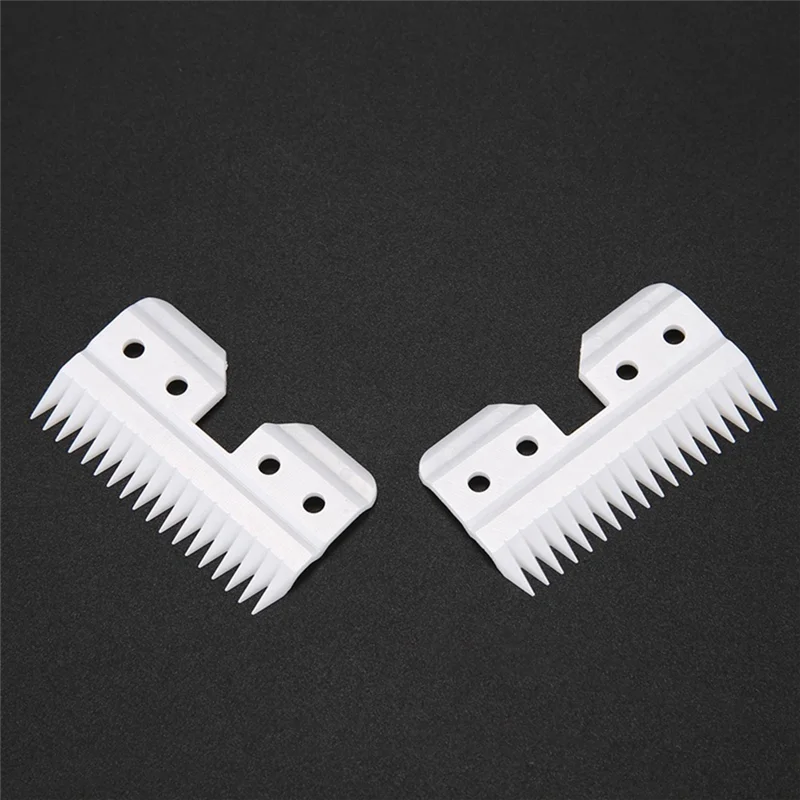 Y21A 12Pcs Replaceable Ceramic 18 Teeth Pet Ceramic Clipper Cutting Blade for Oster A5 Series