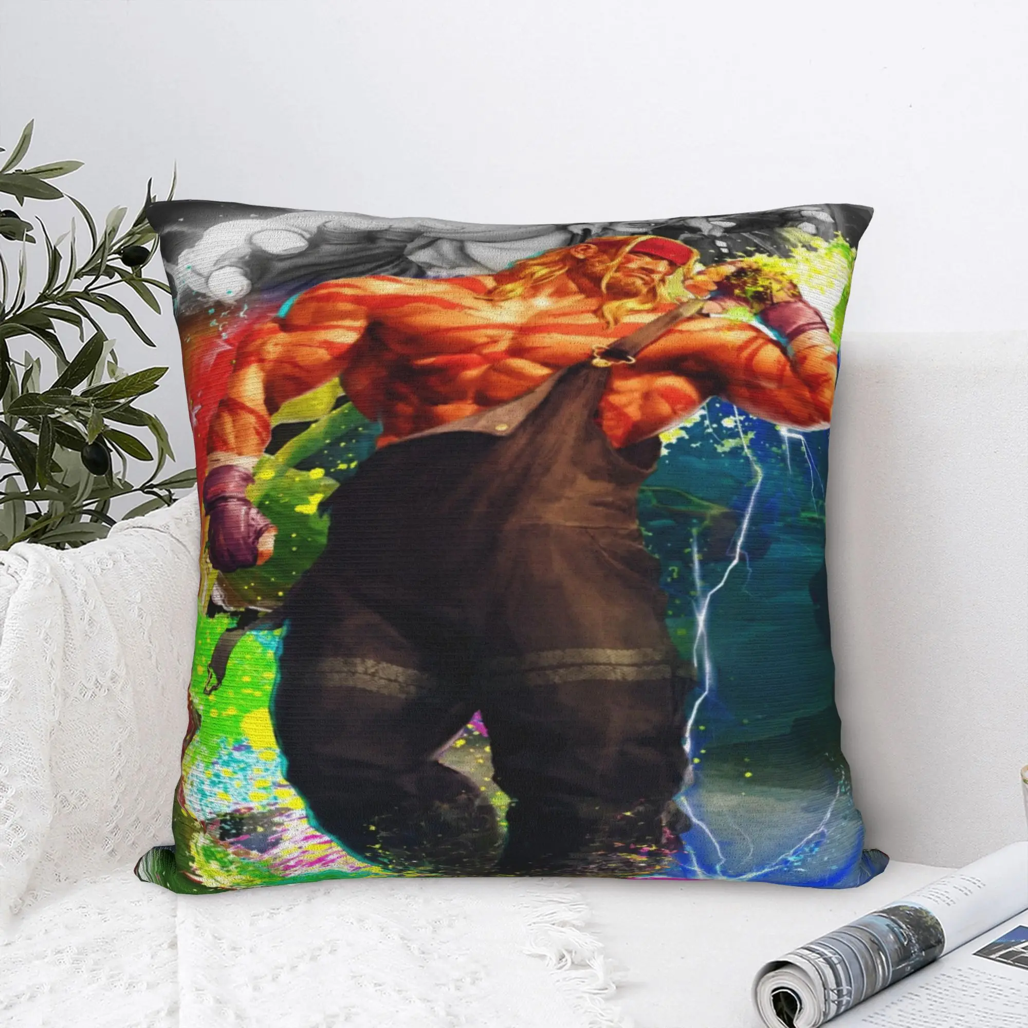 Streets Fighters Printing Pillowcases Cushion Cover  Pillow Covers Soft and Sweet Car Decorations Square Multi-Size