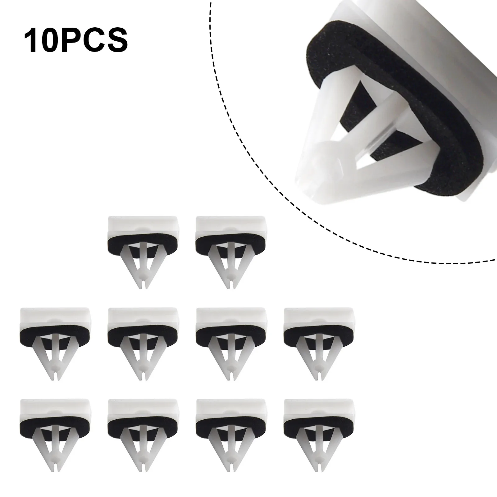 

Sill Moulding Cover Trim Clip ABS 5264089 5270438 Accessories Parts Replacement Vehicle White Practical Brand New