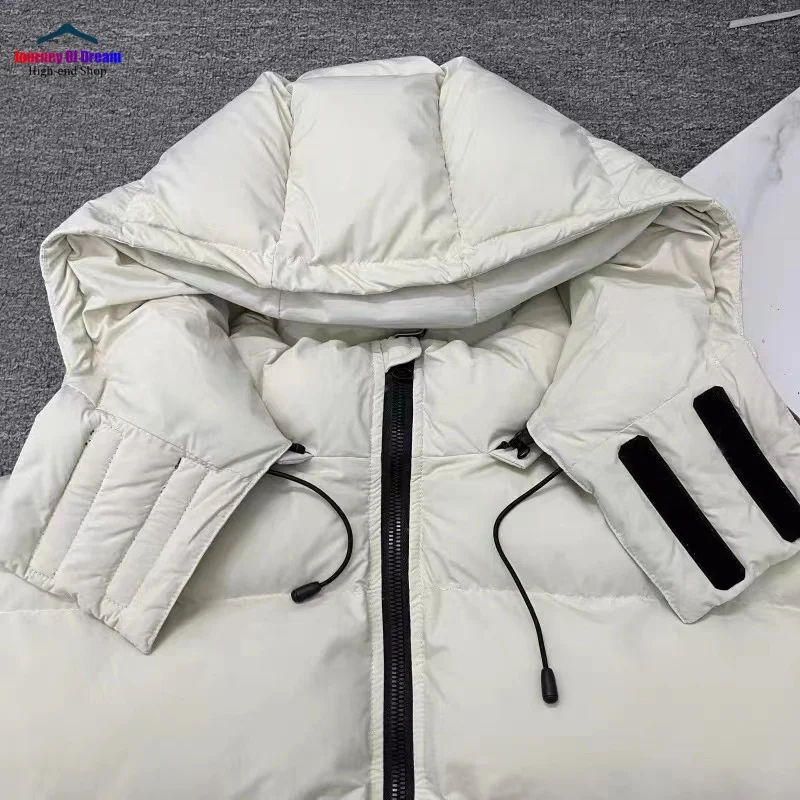 Winter Warm Coats High Quality Simple Pure Colour Thick Fabric Men's Women's Fashion Zip Hoodie Jacket