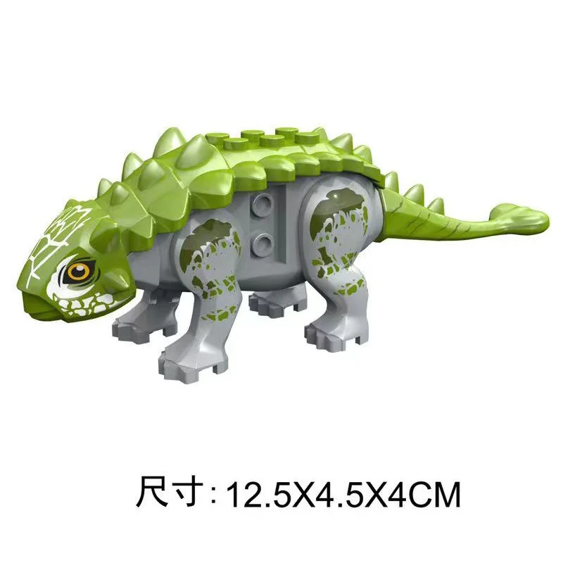 DIY MOC Building Block Spinosaurus Paraceratops Tyrannosaurus Rex Canglong Triceratops Ankylosaurus Toys for Children Gifts