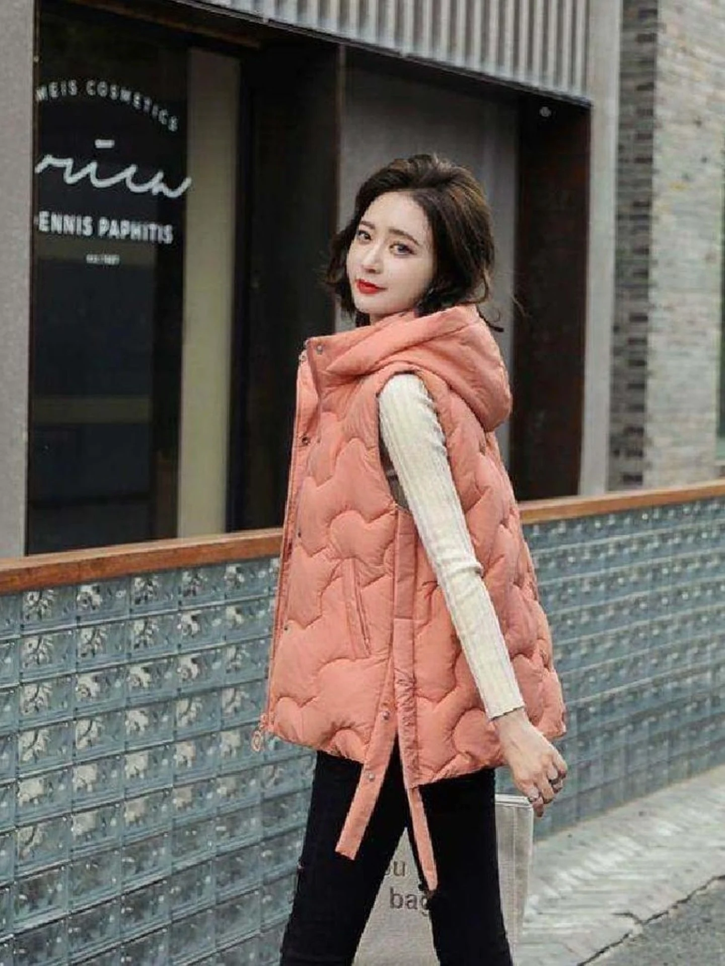 

Женский пуховик Jaet для похудения, осень-зима 2022, новый свободный крой, корейская модная верхняя одежда, модный жилет, пальто