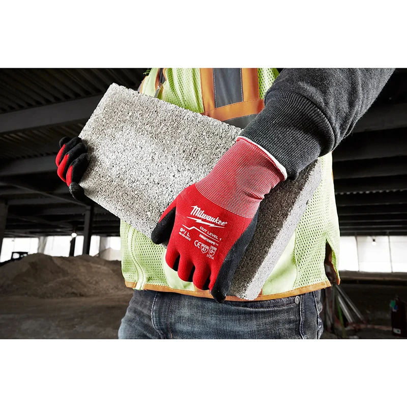 Milwaukee 48-22-8901 Work Gloves Heavy-Duty Grip Safety Gloves for Construction Workers & Tradesmen